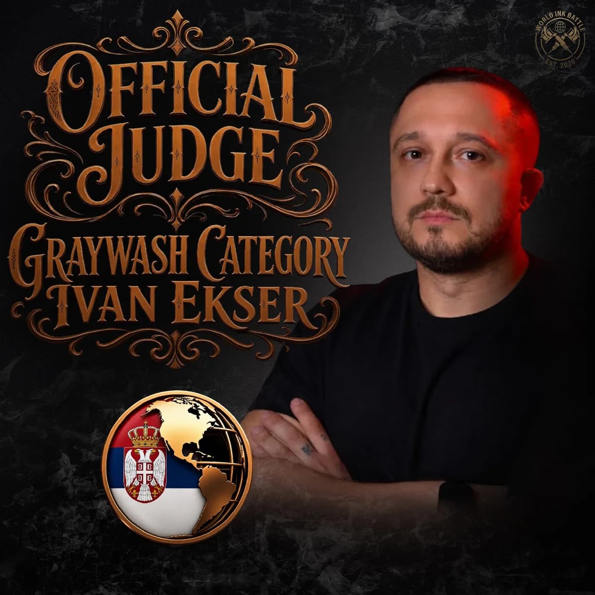 Official Graywash judge announcement featuring Ivan Ekser.