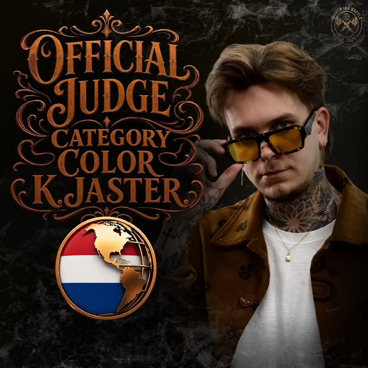 Official Color judge announcement featuring Kamil Jaster.