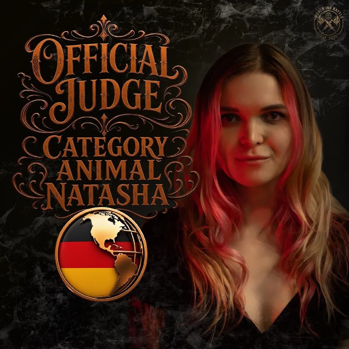 Official Animal judge announcement featuring Natascha.