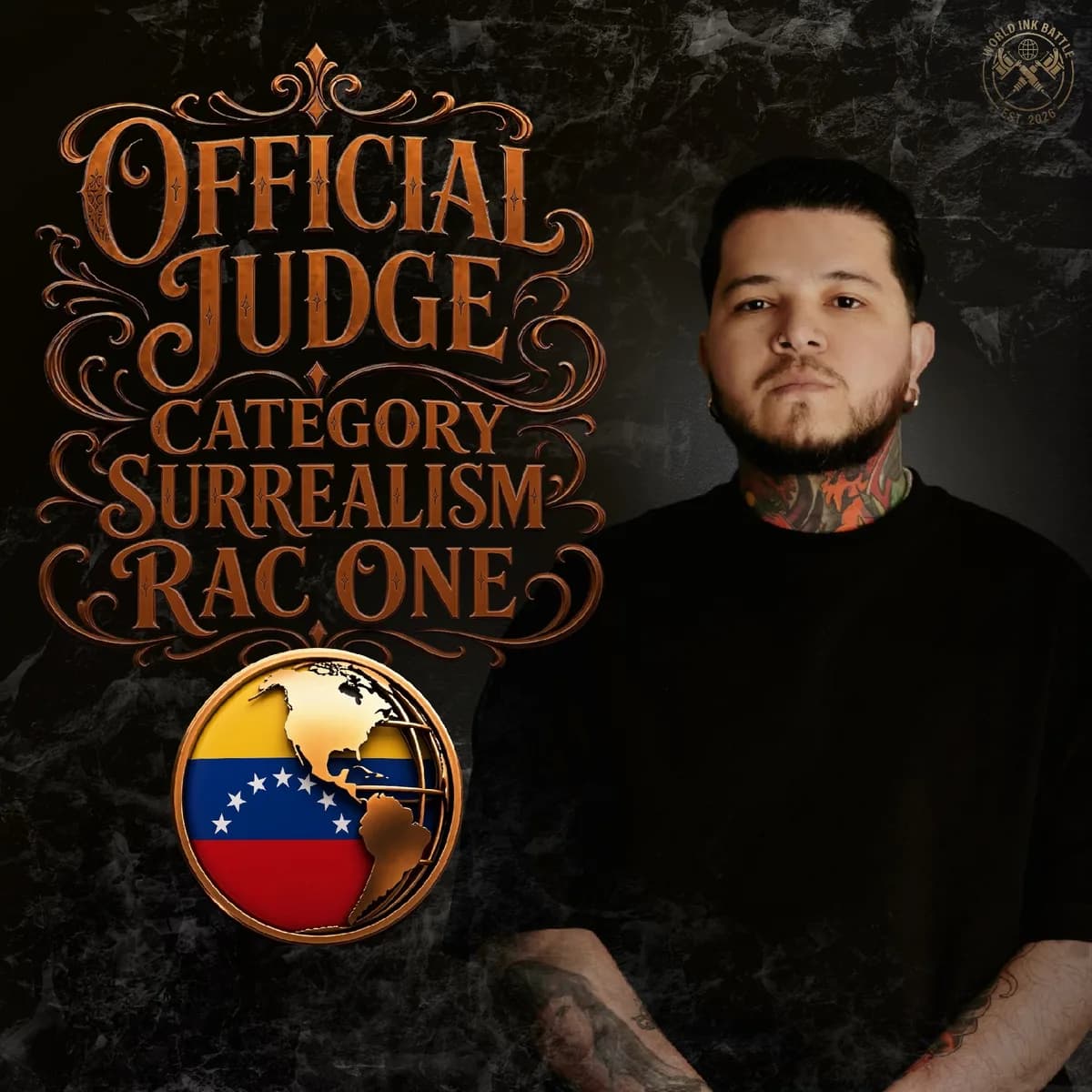 Official Surrealism judge announcement featuring RAC ONE.