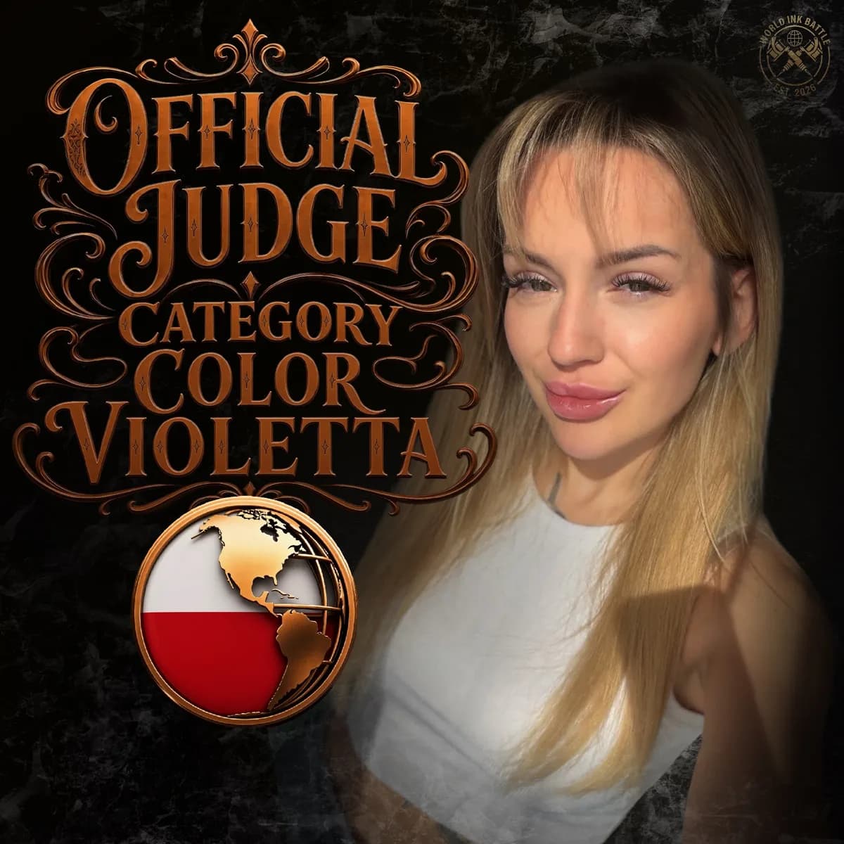 Official Color judge announcement featuring Violetta.