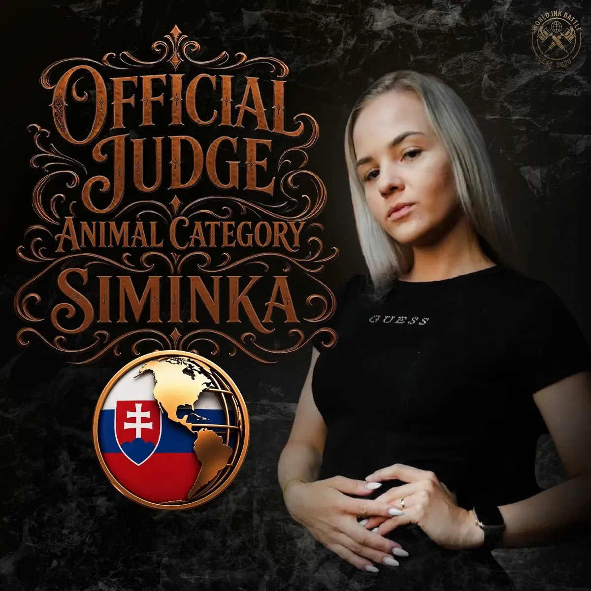 Official Animal judge announcement featuring Siminka.