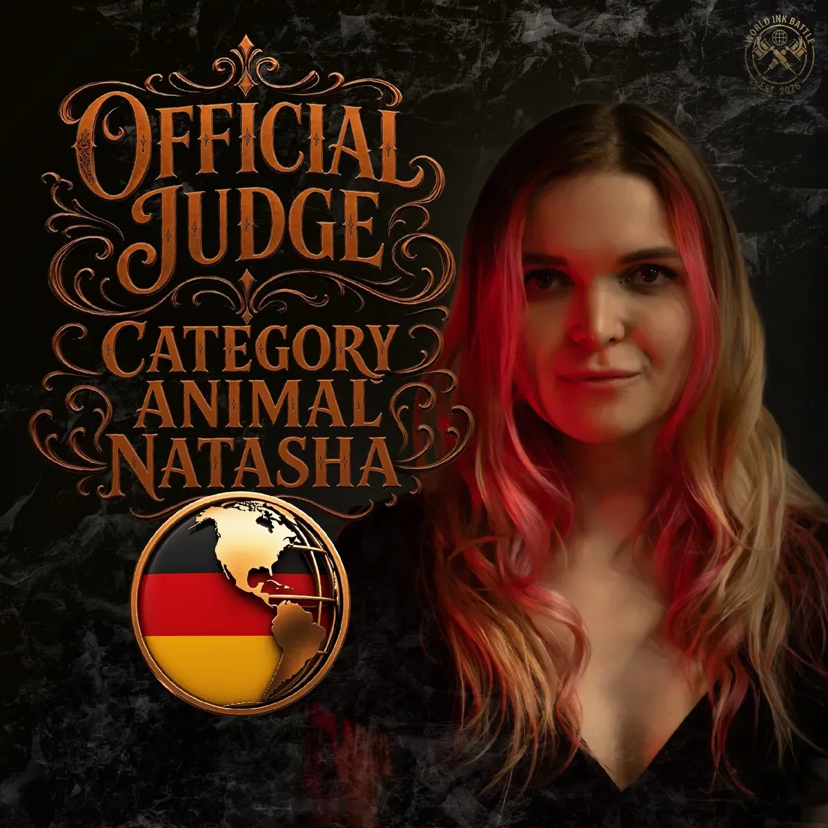 Official Animal judge announcement featuring Natascha.