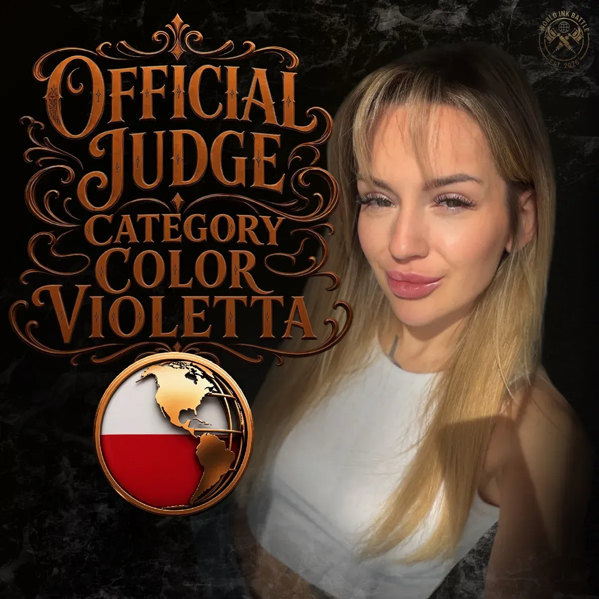 Official Color judge announcement featuring Violetta.