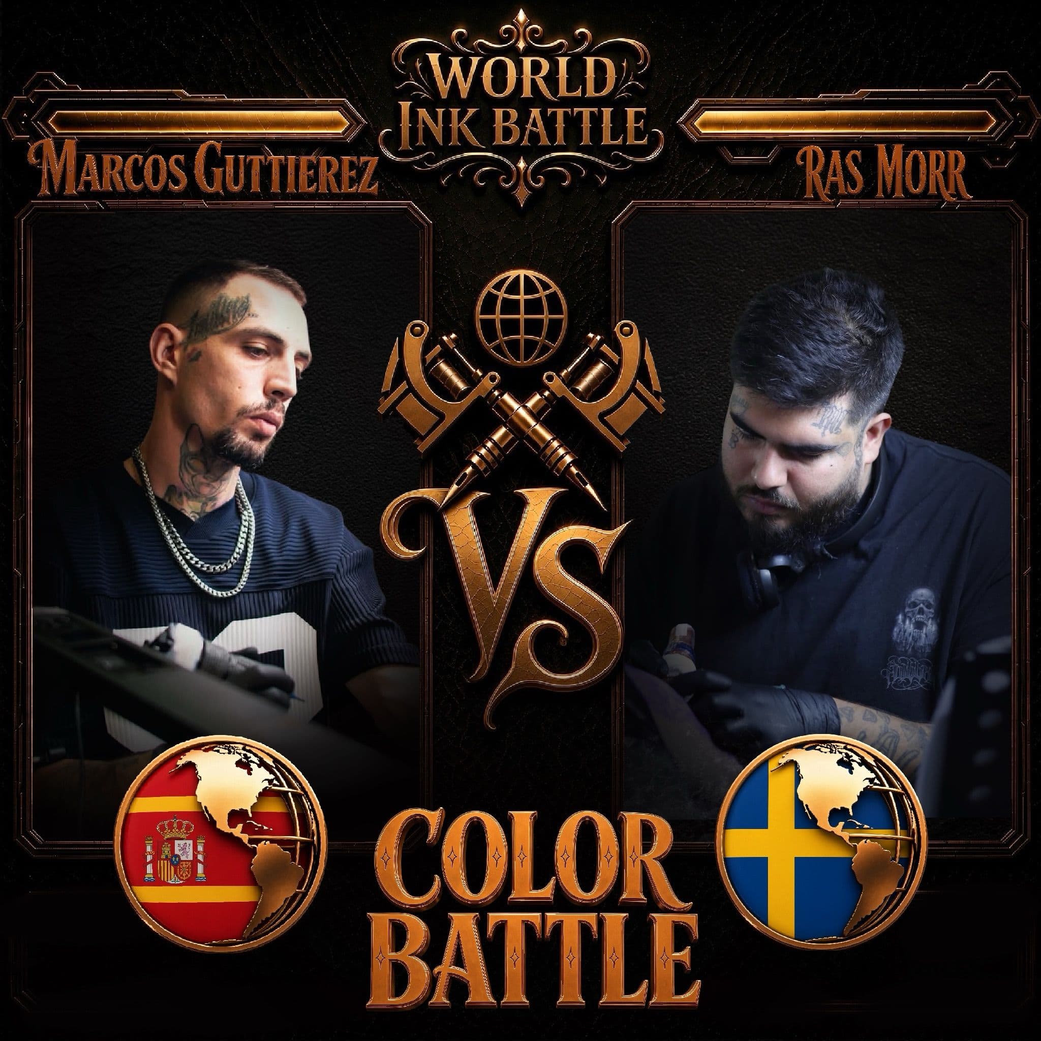 Official Color battle announcement: Marcos Guttierez of Spain versus Ras Morr of Sweden